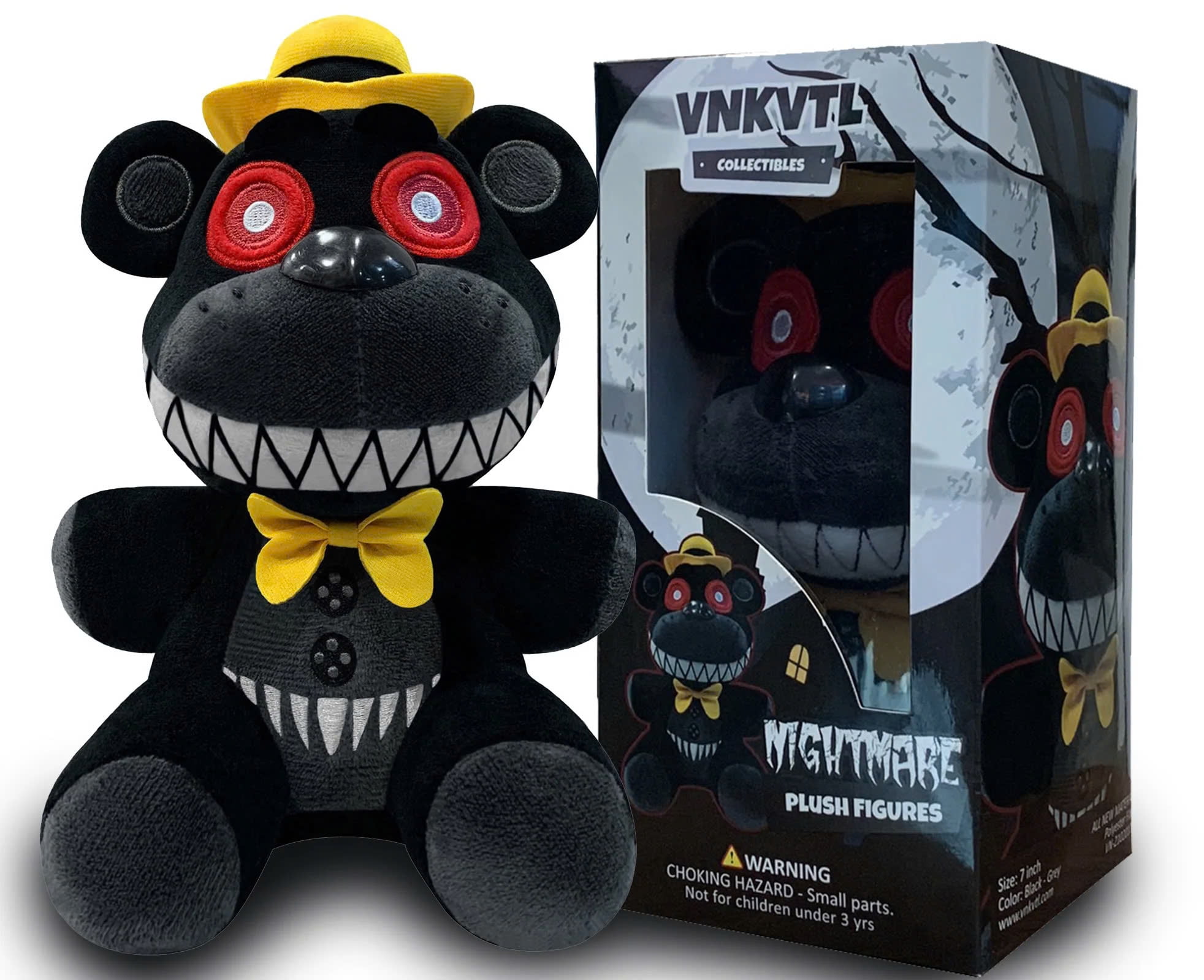 nightmare and fredbear plush