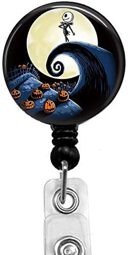 Nightmare Retractable ID Card Badge Holder with Alligator Clip, Medical