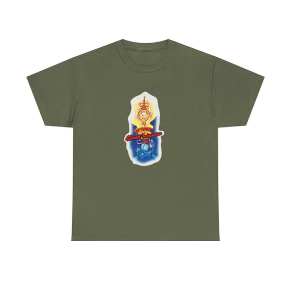 Nightmare Willy World Industries 2000s Skateboard Vintage Classic TShirt Print - Military Green / 3XL