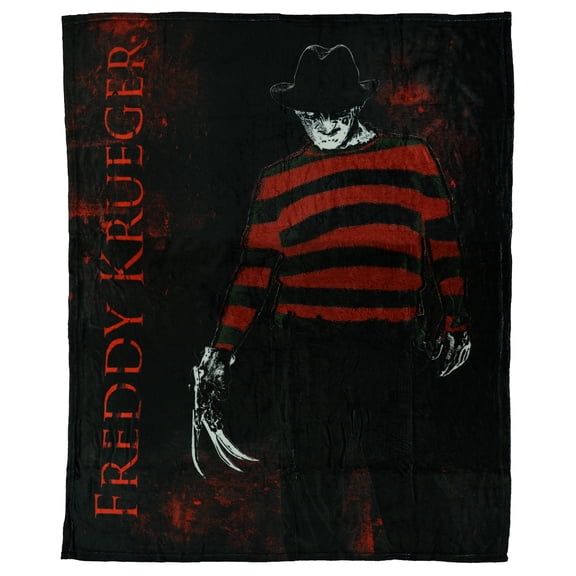 Nightmare on Elm Street Blanket Menacing Freddy Silk Touch Throw 46" X 60"