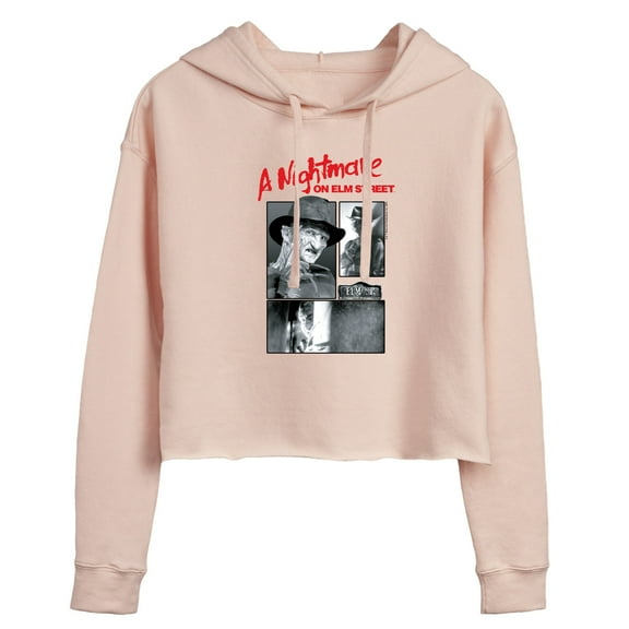 Nightmare on Elm Street - Elm Street Freddy - Juniors Cropped Pullover Hoodie