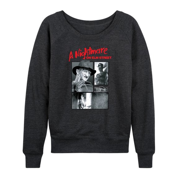 Nightmare on Elm Street - Elm Street Freddy - Women's Lightweight French Terry Long Sleeve Shirt