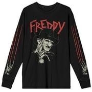 Nightmare on Elm Street Freddy Claws Men's Black Long Sleeve T-shirt-M