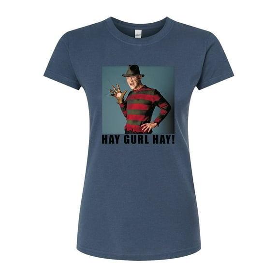 Nightmare on Elm Street - Hay Gurl Hay - Juniors Fitted Graphic T-Shirt