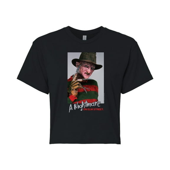 Nightmare on Elm Street - Man Of Your Dreams - Juniors Cropped Cotton Blend T-Shirt