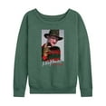 thumbnail image 1 of Nightmare on Elm Street - Man Of Your Dreams - Women's Lightweight French Terry Long Sleeve Shirt, 1 of 5