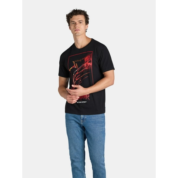 Nightmare on Elm Street Men's Graphic Tee with Short Sleeves, Sizes S-3XL