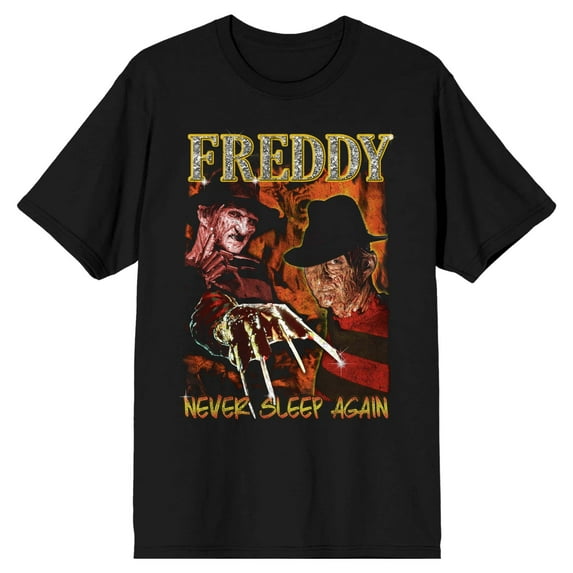 Nightmare on Elm Street Never Sleep Again Men's Black T-shirt-Medium