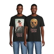 Nightmare on Elm Street and Friday the 13th Men's & Big Men's Graphic Tees, 2-Pack, Sizes S-3XL