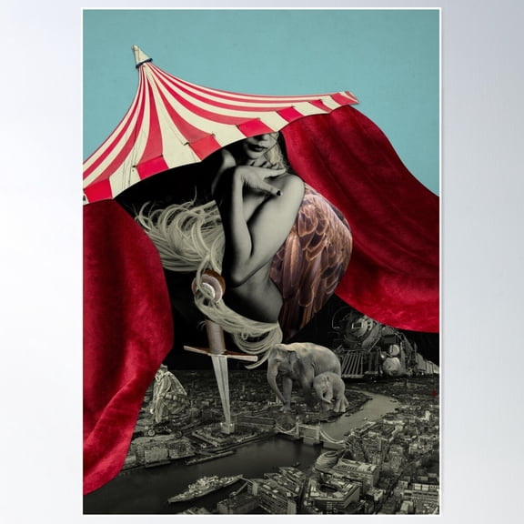 Nights At The Circus Poster Wall Art, Modern Wall Decor For Living Room Bedroom, 12x18 UNFRAMED