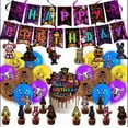 thumbnail image 1 of Nights Freddyed Birthday Supplies Balloon Banner Cake Topper Tableware Birthday Party Decoration Baby Shower, 1 of 7