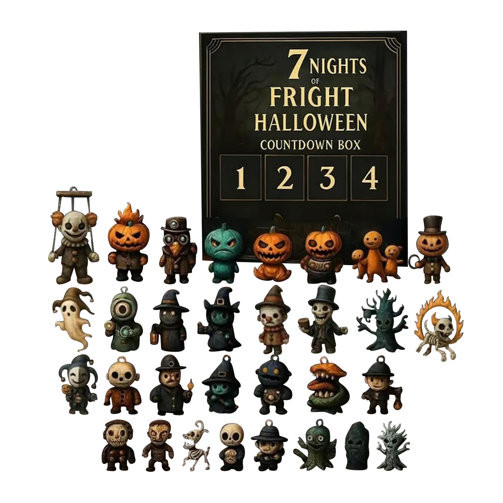 Nights Of Fright Halloween Advent Calendar 2025 with 7/15 Day Spooky ...