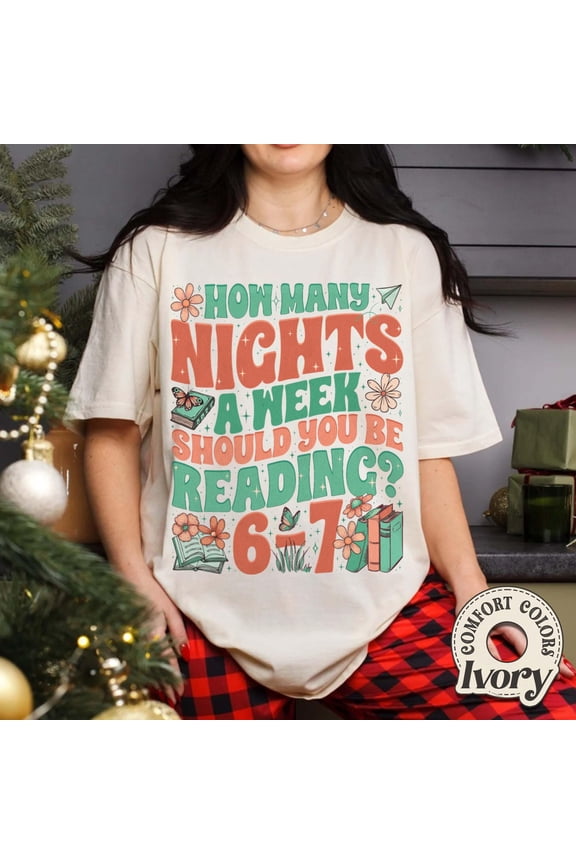 Nights Reading TShirt Meme Teacher Gift