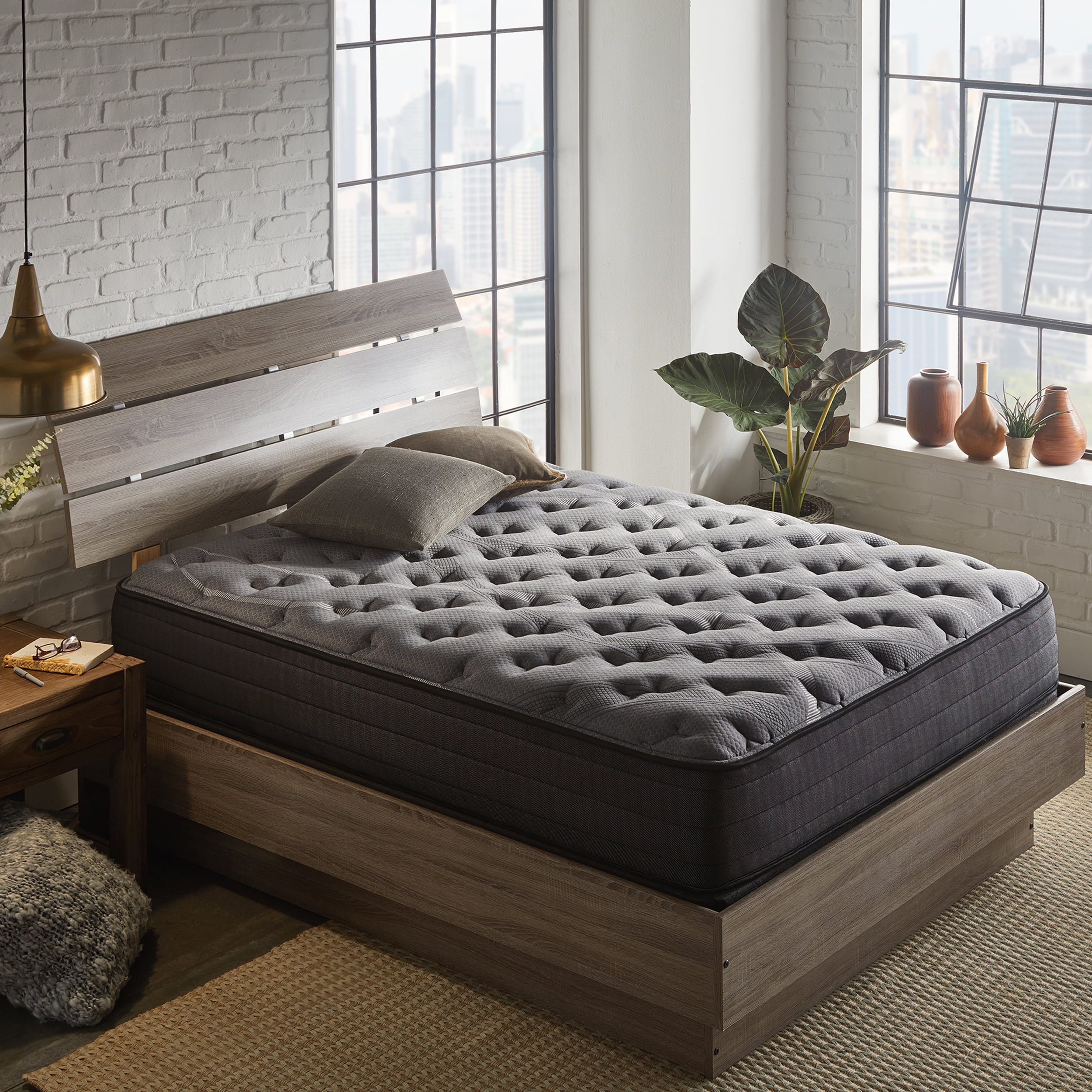 NightsBridge 12 inch Plush Hybrid Mattress, Queen