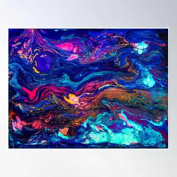 Nightscape Neon Poster Wall Art, Modern Wall Decor, 12x18 UNFRAMED