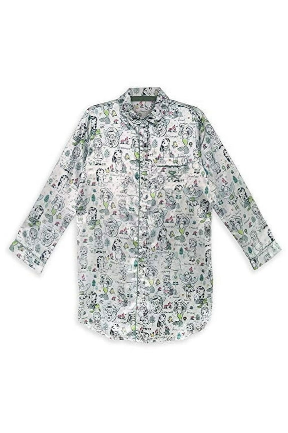 Animators' Collection Women's Casual Sleepshirts, Multicolor Large