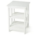 thumbnail image 1 of Nightstand 3-Tier Display Shelf Side Table Sofa End Table Corner Table White, 1 of 8
