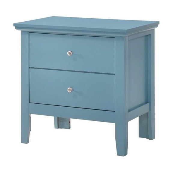 Nightstand - Bedroom Storage with Dovetail Drawers & Nickel Hardware - Stylish Painted Accent Table