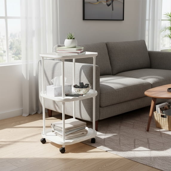 Nightstand, Compact Bedside Table, Space-Saving Design, Fits Small Apartments and Dorm Rooms, Ideal for Clutter-Free Living