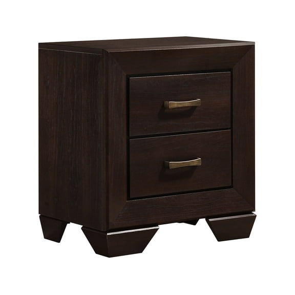 Nightstand with Double Drawers in Bedroom | Can Store Nighttime Necessities | MDF, Transitional Style and Beautiful Patina | Solves Bedroom Organization and Decor Challenges