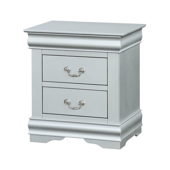Nightstand Featuring Center Metal Glide System / Useful for Bedroom Storage