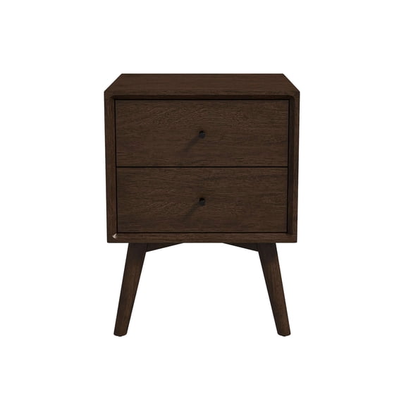 Nightstand | Mid - Century Modern for Game Room | Solid Wood with Decorative Knobs | Make Game Room More Functional