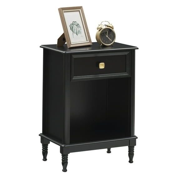 Nightstand Set of 2, Nightstand with Drawer and Storage Shelf, Modern Bedside Tables End Tables, Wooden End Table Side Table, Sleek Bedroom End Tables for Living Room, Bedroom