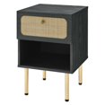 thumbnail image 1 of Nightstand Side End Table, Black, Wood, Bedroom Living, Modern Contemporary HB35721, 1 of 7