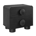 thumbnail image 1 of Nightstand Side End Table, Black, Wood, Hotel Bedroom, Modern Contemporary, HB38170, 1 of 9