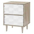 thumbnail image 1 of Nightstand Side End Table, White Oak, Wood, Bedroom Living, Modern Contemporary HB35749, 1 of 8