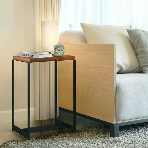Nightstand Side Table End Table, Industrial Bedside Table for Bedroom Sofa Couch