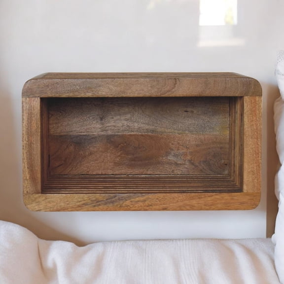 Nightstand for Bedroom, Soba Wall Mounted Bedside, Wooden Nightstand, Modern Nightstand,