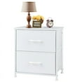 thumbnail image 1 of Nightstand with 2 Fabric Drawers, Dresser, End Table, Bedside Table, Bedroom Furniture for Living Room, Entryway, 1 of 7