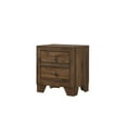 thumbnail image 1 of Nightstand with 2 Storage Drawers, Contemporary Solid Wood End Table Bedside Table, Rustic Side Table for Bedroom Living Room, Brown Cherry, 1 of 5