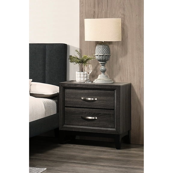 Nightstand with 2 drawers / For bedroom storage convenience / Modern style