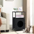 thumbnail image 1 of Nightstand with Cat Litter Black, 1 of 5