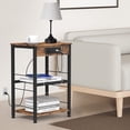 thumbnail image 1 of Nightstand with Charging Station Bedroom Side Table End Table Heavy Duty, 1 of 16