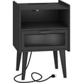 thumbnail image 1 of Nightstand with Charging Station, Spacious Bedside Tables, End Table Side Table with 2 Tier, 1 of 9