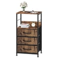 thumbnail image 1 of Nightstand with Drawers End Side Table with Storage Bedside Table for Bedroom Living Room, 1 of 8