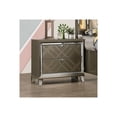 thumbnail image 1 of Nightstand with Drawers, Retro Bedside Table, Dark Champagne, 1 of 6