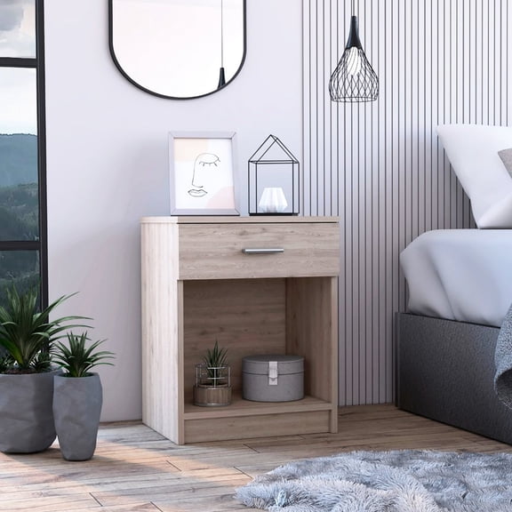 Nightstand with Shelf / Bedside Use / Provide Extra Space