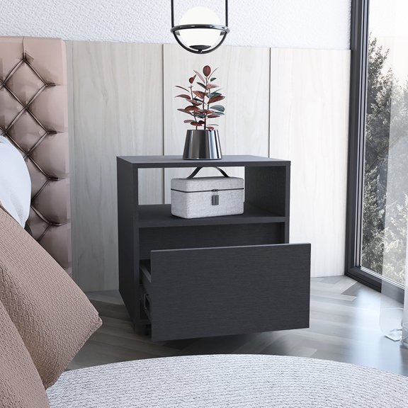 Nightstand with Shelf / Organize Tight Spaces / High - quality Material