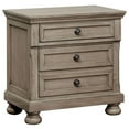 thumbnail image 1 of Nightstand with USB Plugin and 1 Hidden Drawer, Gray, 1 of 5