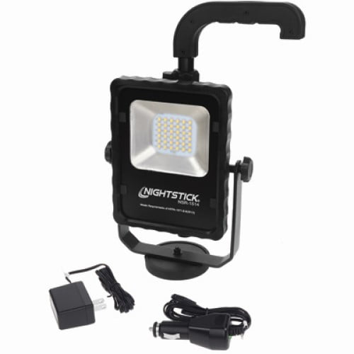 Black Rechargeable LED Standing Lantern with Magnetic Base