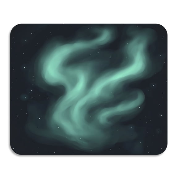 Nighttime Aurora Pattern Diatomaceous Earth Water Absorbent Mat, Anti-Slip Rubber Backing, 23.6" x 19.7"