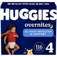 thumbnail image 1 of Nighttime Baby Diapers Size 4, 116 Ct, Huggies Overnites, 1 of 2