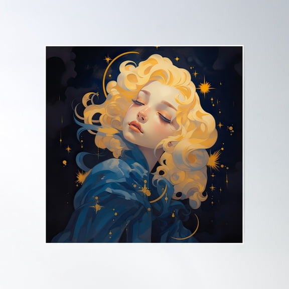 Nighttime Poster Wall Art, Modern Wall Decor, 30x30 UNFRAMED
