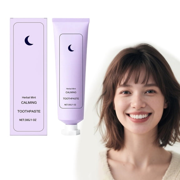 Nighttime Toothpaste for Teeth Care, Mild Formula for Sensitive Mouth, 30g Tube, Mint Flavor for Bad Breath Elimination and Gum Health, Low-Foaming, Family-Friendly