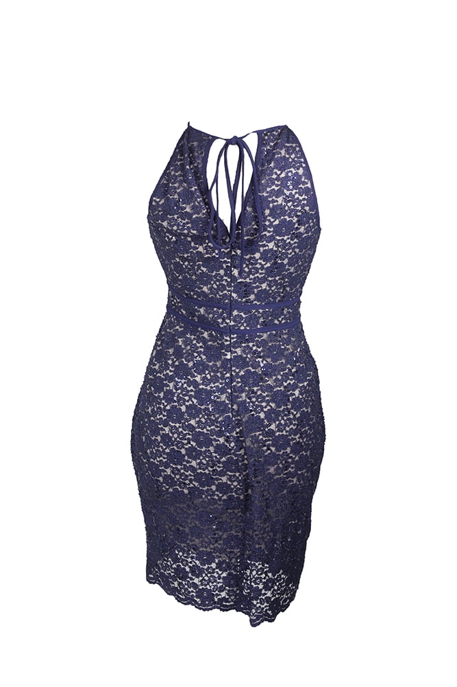 Nightway Womens Navy Sleeveless Sequin Halter Sheath Dress 10 - Walmart.com Nightway Womens Navy Sleeveless Sequin Halter Sheath Dress 10 - Walmart.com