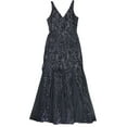 thumbnail image 1 of Nightway Womens Sequin Gown Dress, Blue, 8, 1 of 2